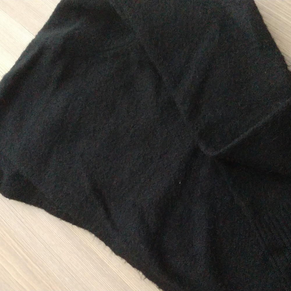 Fuzzy Open Front Sweater Double Pocket - image 4